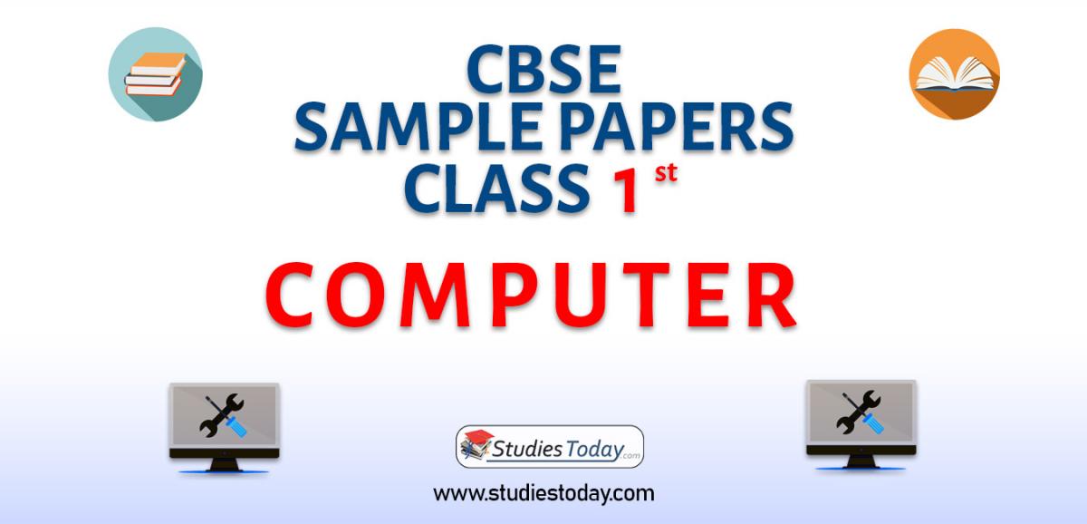 CBSE Sample Paper Class 1 Computers Solved Pdf Download